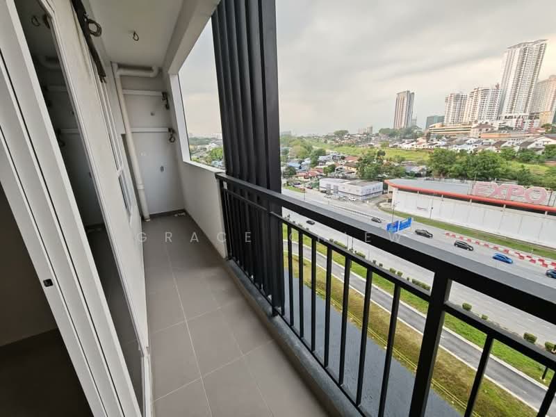 Service Residence for Rent at TRELLIS RESIDENCES - Grace Chiew - Balcony - PropertyGuru.com.my