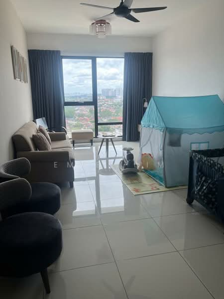 Service Residence for Rent at Southkey Mosaic - Ember Lim - Living Room - PropertyGuru.com.my