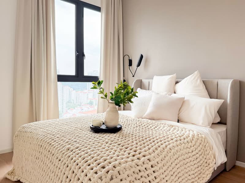 Service Residence for Rent at Laurel Residence - Kim Ling - Master Bedroom - PropertyGuru.com.my