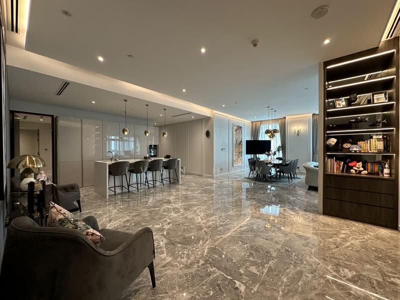 Service Residence for Rent at Four Seasons Place - Ivan How - Living Room - PropertyGuru.com.my