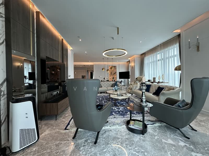 Service Residence for Rent at Four Seasons Place - Ivan How - Living Room - PropertyGuru.com.my