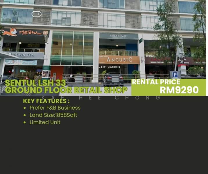 Rumah Niaga untuk Disewa di Sentul (Kuala Lumpur) - Kah Hee Chong - Exterior - PropertyGuru.com.my