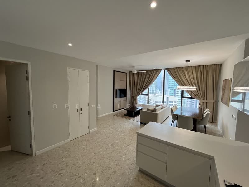 Service Residence for Rent at Pavilion Ceylon Hill - Deela Ibrahim - Living Room - PropertyGuru.com.my