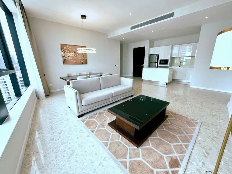 Service Residence for Rent at Pavilion Ceylon Hill - Deela Ibrahim - Living Room - PropertyGuru.com.my