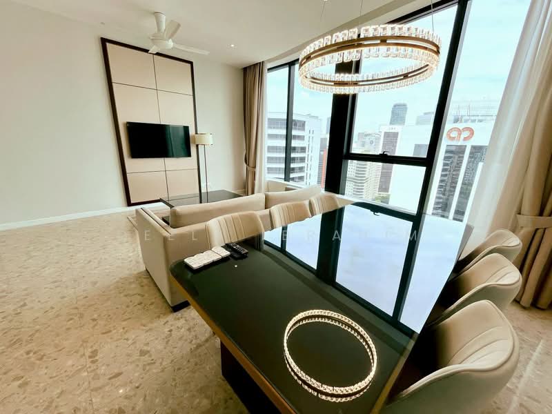 Service Residence for Rent at Pavilion Ceylon Hill - Deela Ibrahim - Living Room - PropertyGuru.com.my