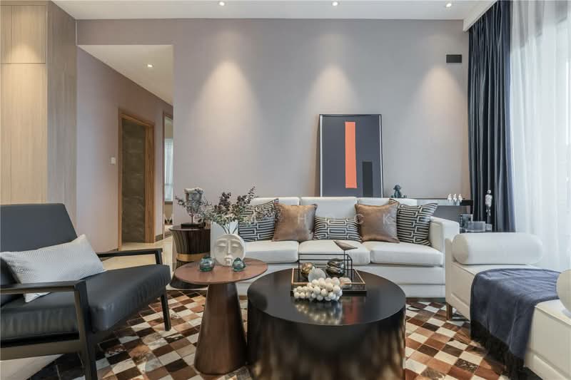 Servis Apartment untuk Dijual di Aster Green - Mona Hock - Living Room - PropertyGuru.com.my