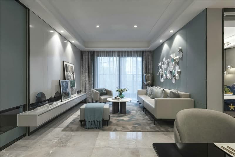 Servis Apartment untuk Dijual di Aster Green - Mona Hock - Living Room - PropertyGuru.com.my