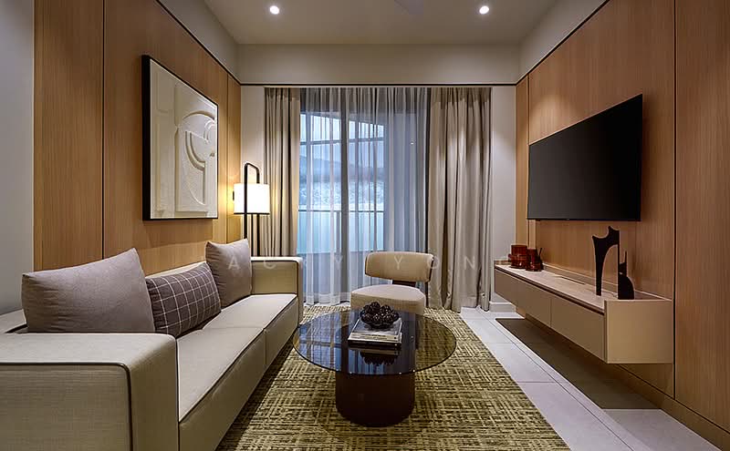 Servis Apartment untuk Dijual di Clarissa Serviced Suites - Jacky Yong - Living Room - PropertyGuru.com.my