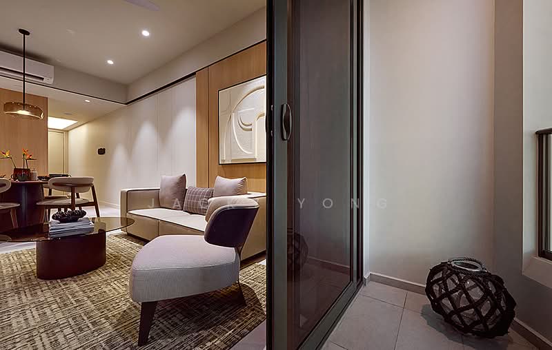 Servis Apartment untuk Dijual di Clarissa Serviced Suites - Jacky Yong - Living Room - PropertyGuru.com.my