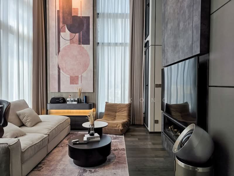 Service Residence for Sale at Aricia Residences - Shu Ji Kong - Living Room - PropertyGuru.com.my