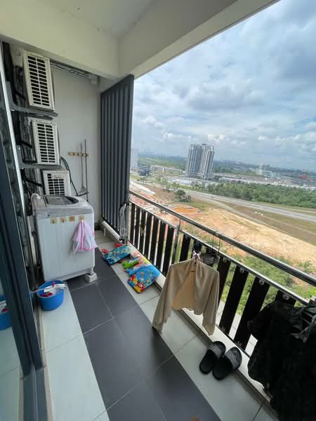 Service Residence for Rent at D'Secret Garden (Pangsapuri Kempas Indah) - Nick Low - Balcony - PropertyGuru.com.my