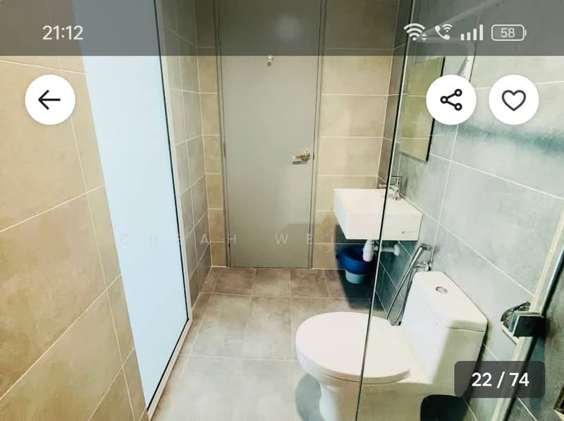 Servis Apartment untuk Disewa di 121 Residences - Cheah Wei Kit - Bathroom - PropertyGuru.com.my