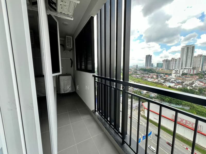Service Residence for Rent at TRELLIS RESIDENCES - Kent Loi - Balcony - PropertyGuru.com.my