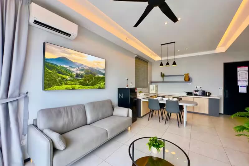 Servis Apartment untuk Dijual di Conezion Residences - Carson Wang - Living Room - PropertyGuru.com.my