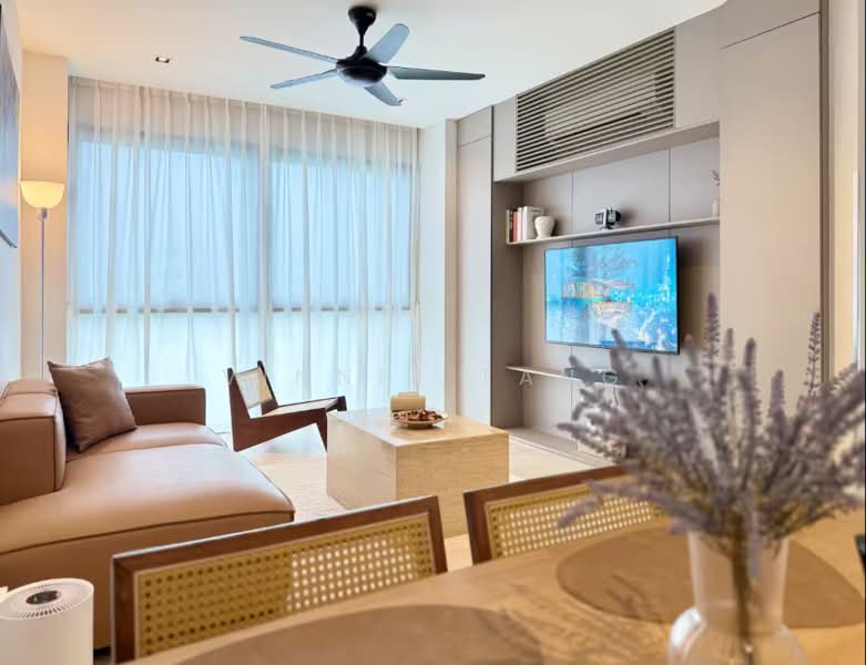 Servis Apartment untuk Dijual di Gaya Residency - Vinnie Tang - Living Room - PropertyGuru.com.my