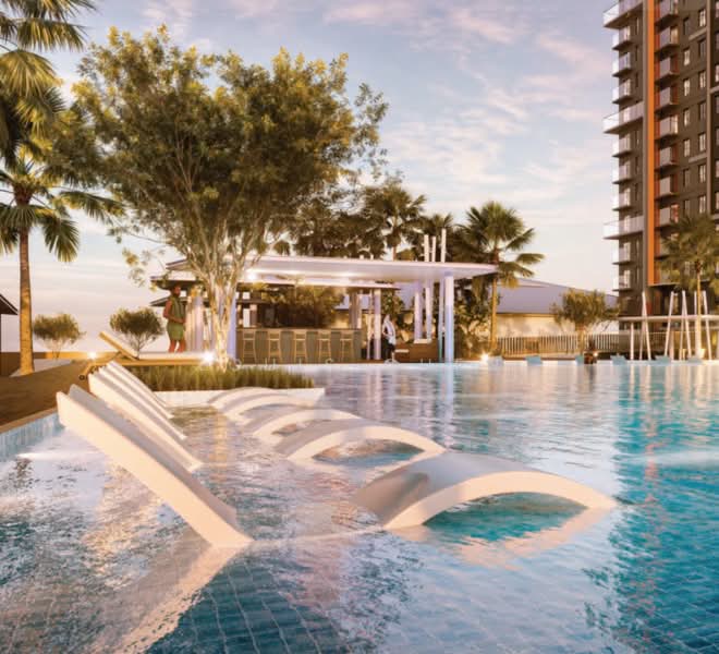 Service Residence for Sale at Ara Residences - Louis Chen - Pool - PropertyGuru.com.my