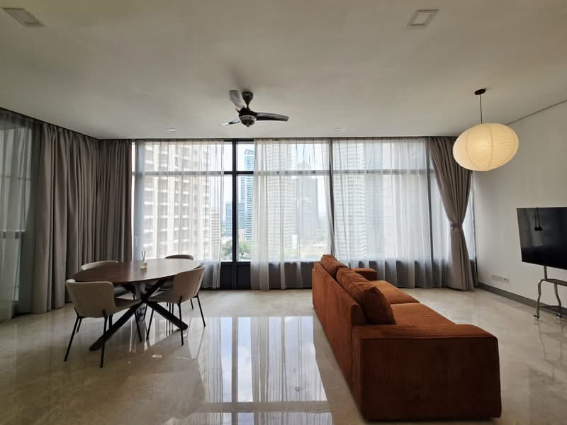 Kondominium untuk Disewa di Condominium @ The Troika - Teoh Yie Hao - Living Room - PropertyGuru.com.my