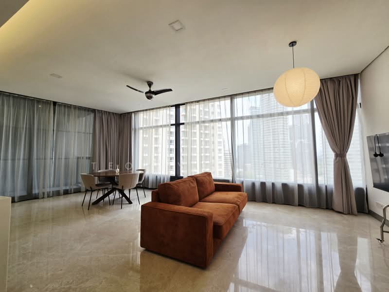 Kondominium untuk Disewa di Condominium @ The Troika - Teoh Yie Hao - Living Room - PropertyGuru.com.my