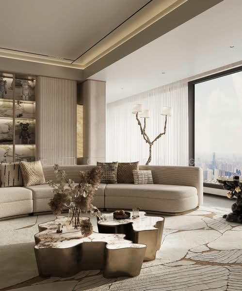 Servis Apartment untuk Dijual di Tujuh Residences - Chloe Leong - Living Room - PropertyGuru.com.my