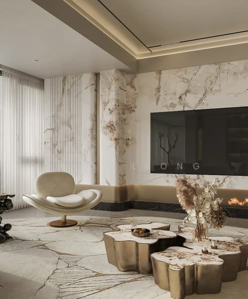 Servis Apartment untuk Dijual di Tujuh Residences - Chloe Leong - Living Room - PropertyGuru.com.my