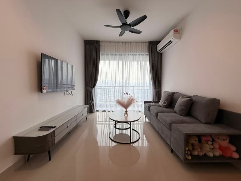Servis Apartment untuk Disewa di Baron Residence @ Lake City - Bowie Liao - Living Room - PropertyGuru.com.my