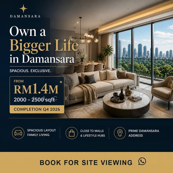Kondominium untuk Dijual di Stellar Damansara - Jacklly Kee - Living Room - PropertyGuru.com.my