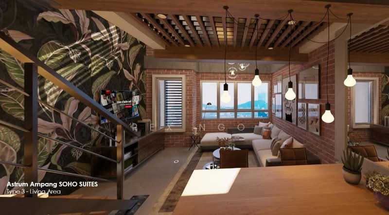 Servis Apartment untuk Dijual di Astrum Ampang - Rex Ngo - Living Room - PropertyGuru.com.my
