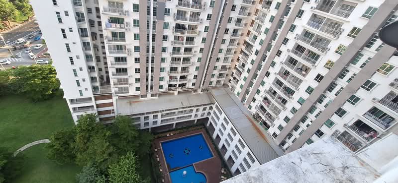 Apartment for Sale at Idaman Iris - Melinda Chew - Exterior pool view  - PropertyGuru.com.my