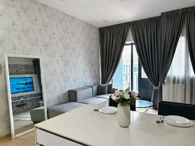 Servis Apartment untuk Disewa di Star Residences Two - Andy Lua - Living Room - PropertyGuru.com.my