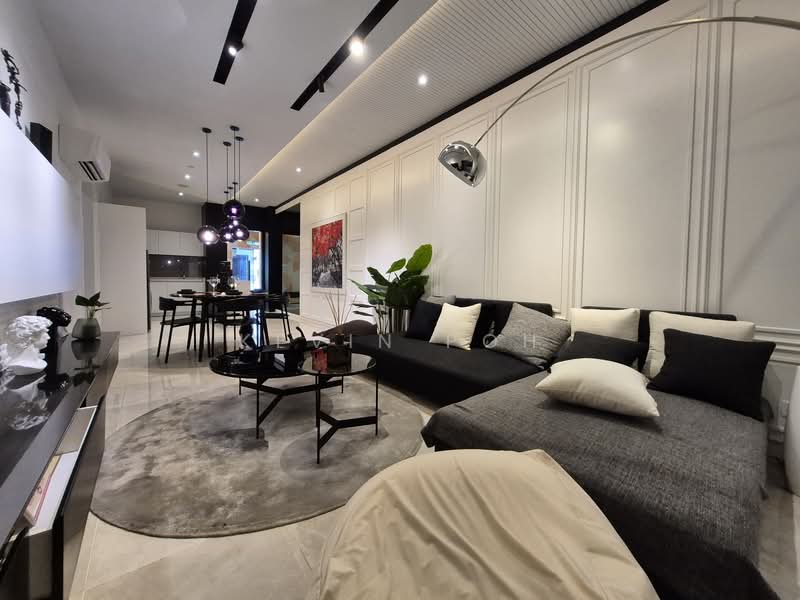 Service Residence for Sale at R Suites Chancery Residences - Kevin Poh - Living Room - PropertyGuru.com.my