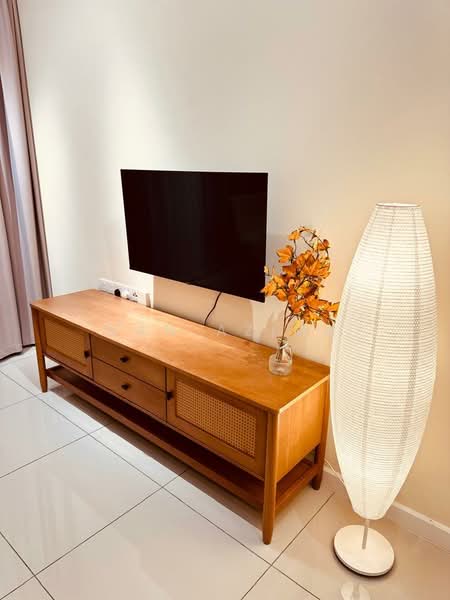 Service Residence for Sale at Le Pavillion - Wan Azima - Living Room - PropertyGuru.com.my
