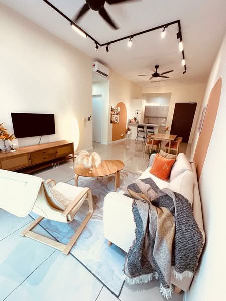 Service Residence for Sale at Le Pavillion - Wan Azima - Living Room - PropertyGuru.com.my