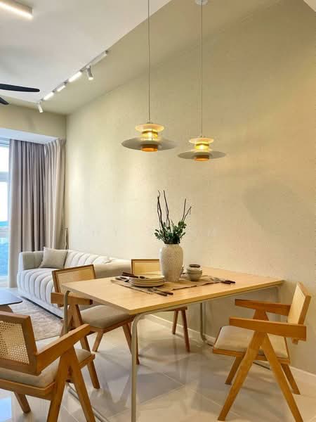 Servis Apartment untuk Disewa di Met 1 Residences - HY Sham - Living Room - PropertyGuru.com.my