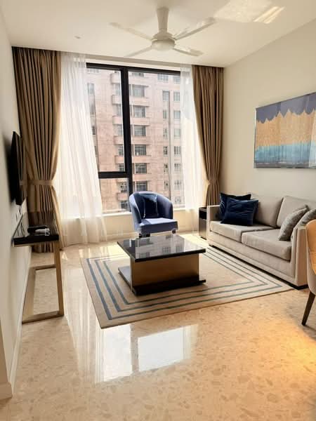Service Residence for Rent at Pavilion Ceylon Hill - Elaine Chong - Living Room - PropertyGuru.com.my