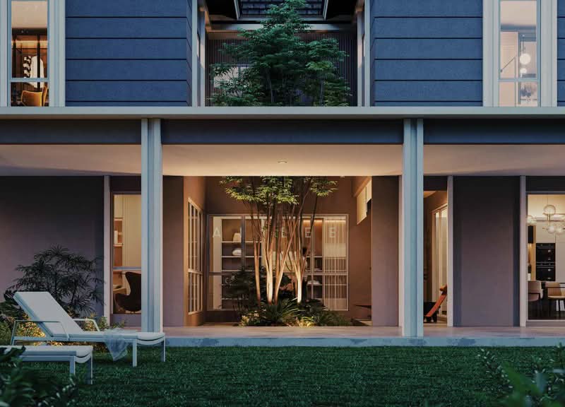 Rumah Berkembar untuk Dijual di Kenny Height (Kuching) - Ai Lee - Patio front view - PropertyGuru.com.my