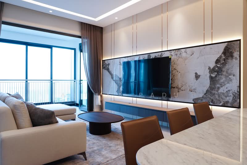 Service Residence for Sale at The Astaka @ 1 Bukit Senyum - Astaka Padu Sdn Bhd - Living Room - PropertyGuru.com.my