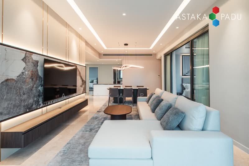Service Residence for Sale at The Astaka @ 1 Bukit Senyum - Astaka Padu Sdn Bhd - Living Room - PropertyGuru.com.my