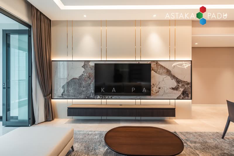 Service Residence for Sale at The Astaka @ 1 Bukit Senyum - Astaka Padu Sdn Bhd - Living Room - PropertyGuru.com.my