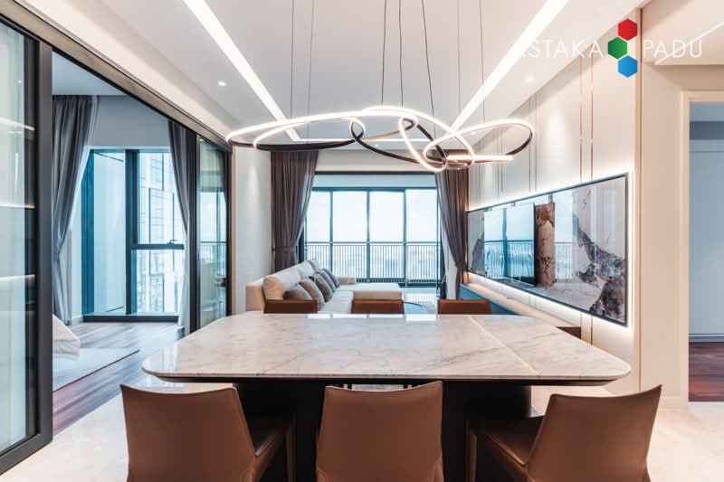 Service Residence for Sale at The Astaka @ 1 Bukit Senyum - Astaka Padu Sdn Bhd - Living Room - PropertyGuru.com.my