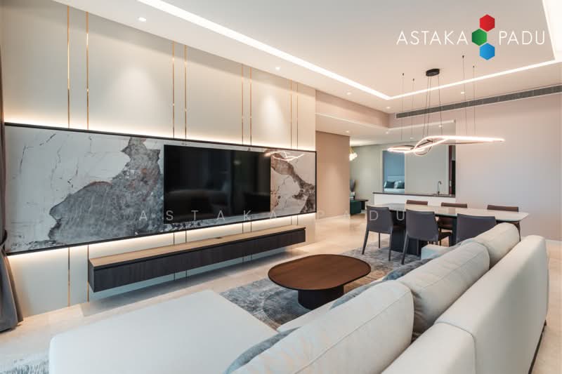 Service Residence for Sale at The Astaka @ 1 Bukit Senyum - Astaka Padu Sdn Bhd - Living Room - PropertyGuru.com.my