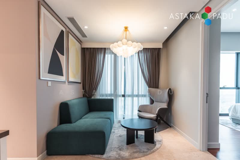 Service Residence for Sale at The Astaka @ 1 Bukit Senyum - Astaka Padu Sdn Bhd - Living Room - PropertyGuru.com.my