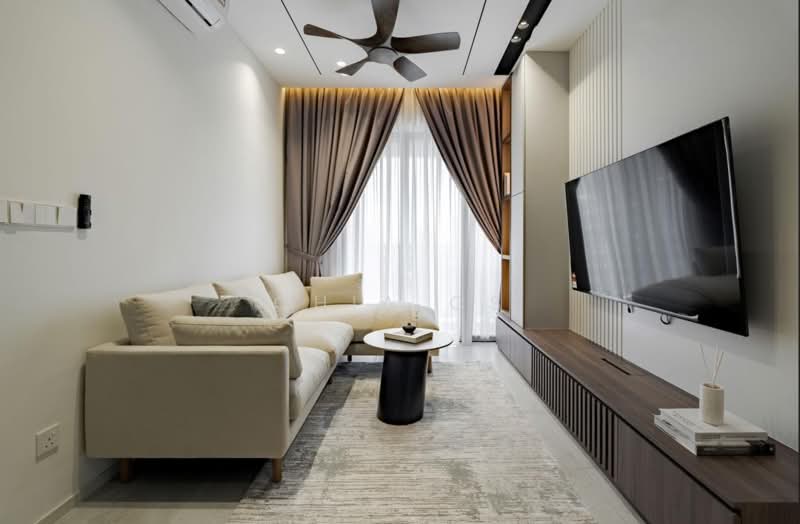 Servis Apartment untuk Dijual di Edelweiss @ Tropicana Gardens - Chia Cs - Living Room - PropertyGuru.com.my