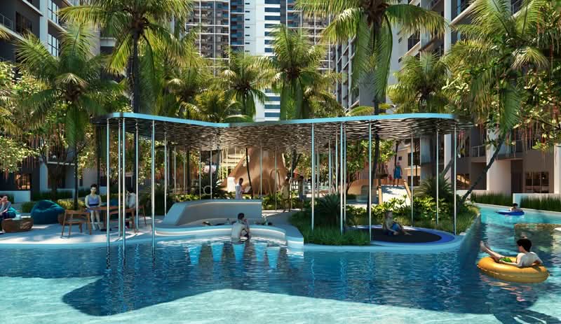 Servis Apartment untuk Dijual di Cove Residence - CJ Yew - Pool - PropertyGuru.com.my