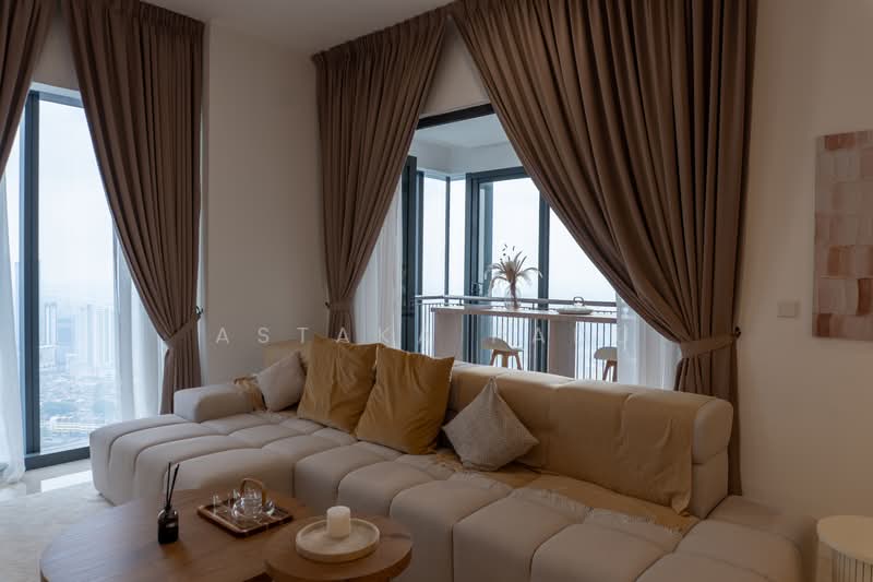 Service Residence for Sale at The Astaka @ 1 Bukit Senyum - Astaka Padu Sdn Bhd - Living Room - PropertyGuru.com.my