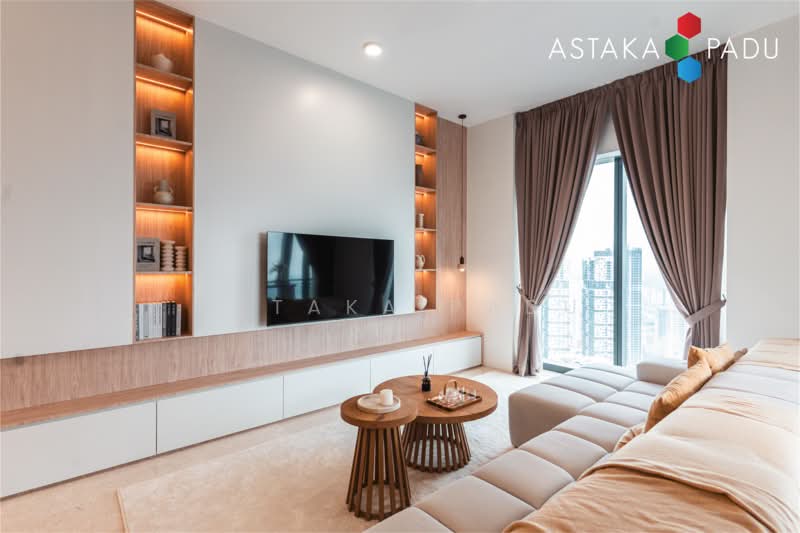 Servis Apartment untuk Dijual di The Astaka @ 1 Bukit Senyum - Astaka Padu Sdn Bhd - Living Room - PropertyGuru.com.my