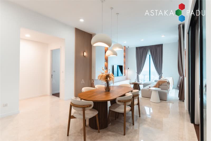 Servis Apartment untuk Dijual di The Astaka @ 1 Bukit Senyum - Astaka Padu Sdn Bhd - Living Room - PropertyGuru.com.my