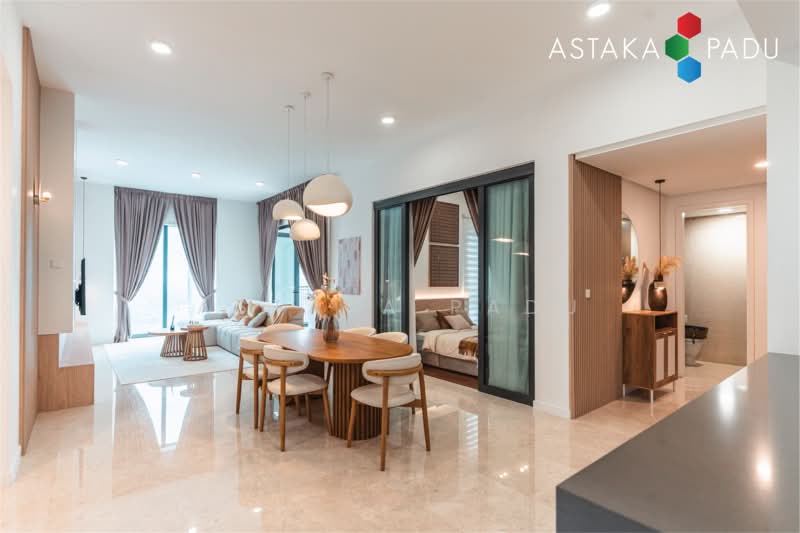Servis Apartment untuk Dijual di The Astaka @ 1 Bukit Senyum - Astaka Padu Sdn Bhd - Living Room - PropertyGuru.com.my