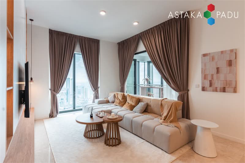 Servis Apartment untuk Dijual di The Astaka @ 1 Bukit Senyum - Astaka Padu Sdn Bhd - Living Room - PropertyGuru.com.my