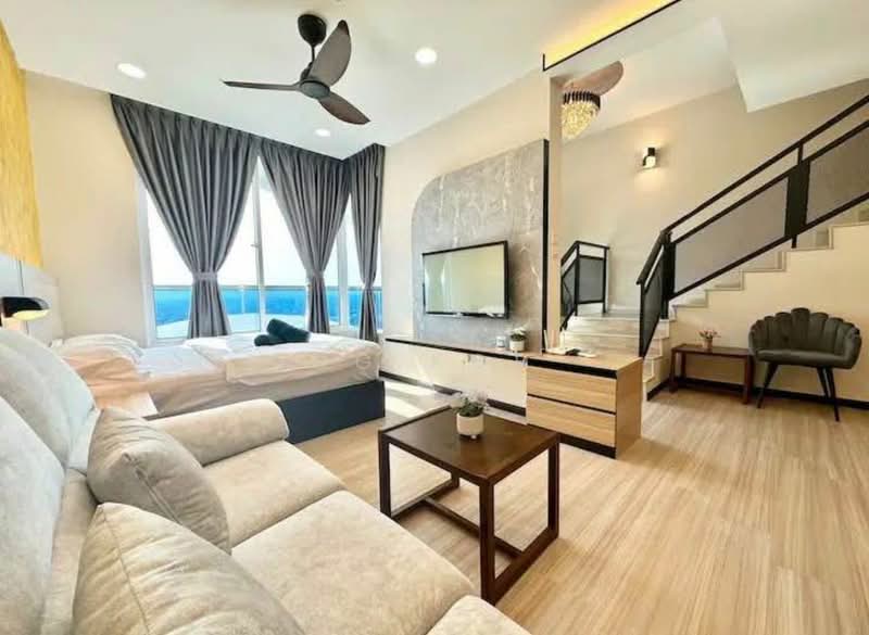 Service Residence for Rent at The Wave Residence - HG KOH - Living Room - PropertyGuru.com.my