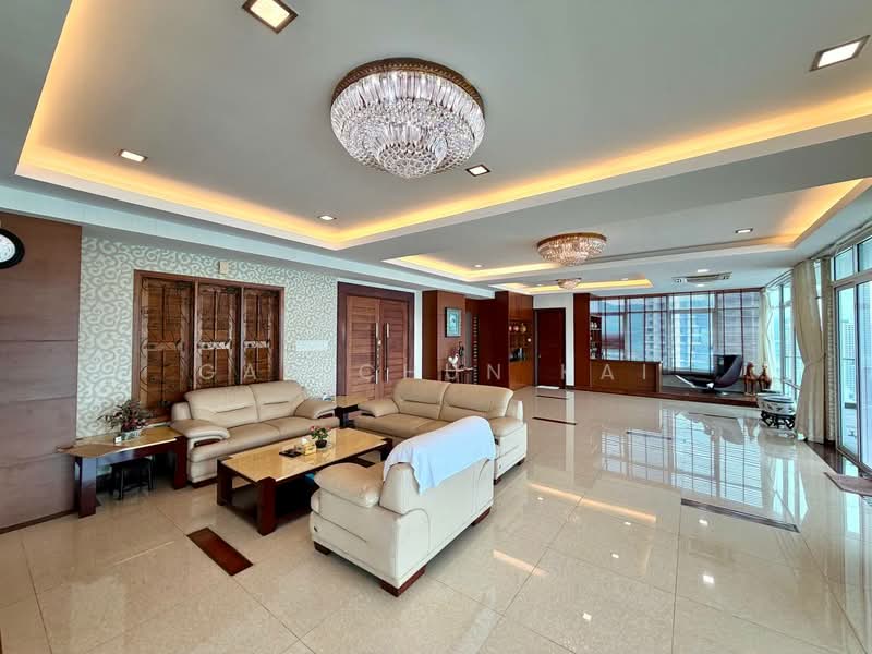 Kondominium untuk Disewa di H Residence (One Ritz Residence / Kelawai View) - Gan Chun Kai - Living Room - PropertyGuru.com.my